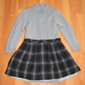 Pierre Cardin Girls 6-7Y Cotton Knit Sweater Dress